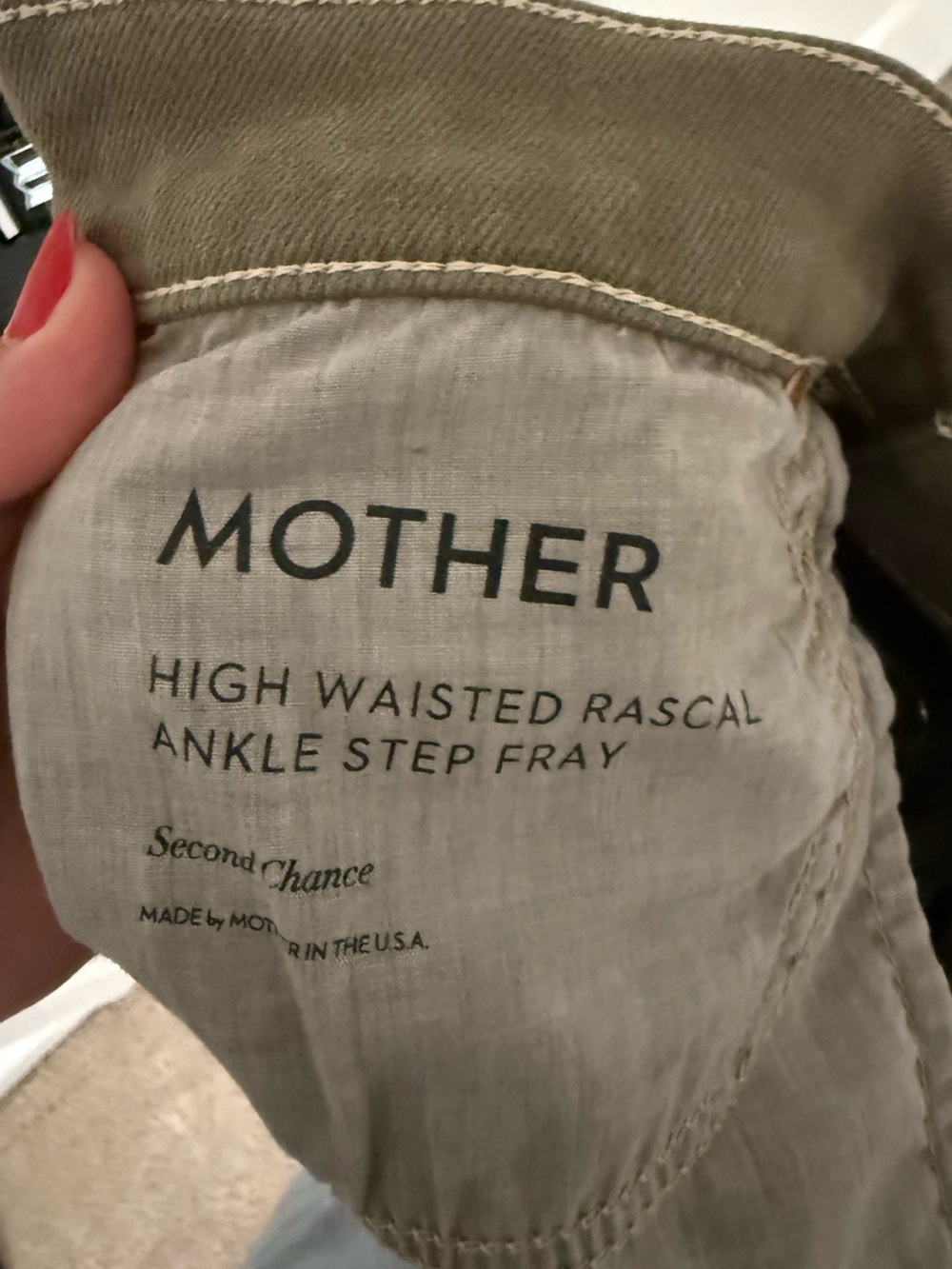 MOTHER High Waisted Rascal Ankle Step Fray Jean - Picture 5 of 5